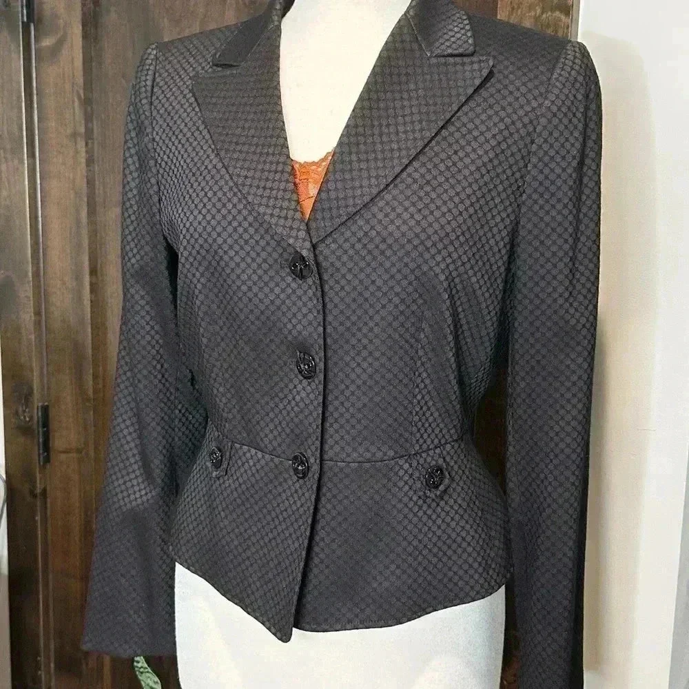 NWT TAHARI Blazer Arthur S. Levine women’s Size 6 cropped business blazer jacket - Picture 2 of 11